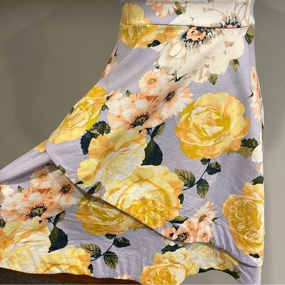 Speechless adjustable straps mini floral halter skater style sundress - Picture 5 of 15